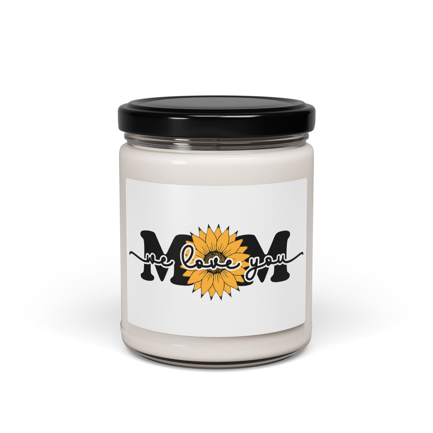 Scented Soy Candle - "Mom, I Love You" - 9oz Floral Gift for Mother's Day, Birthdays, & Home Decor