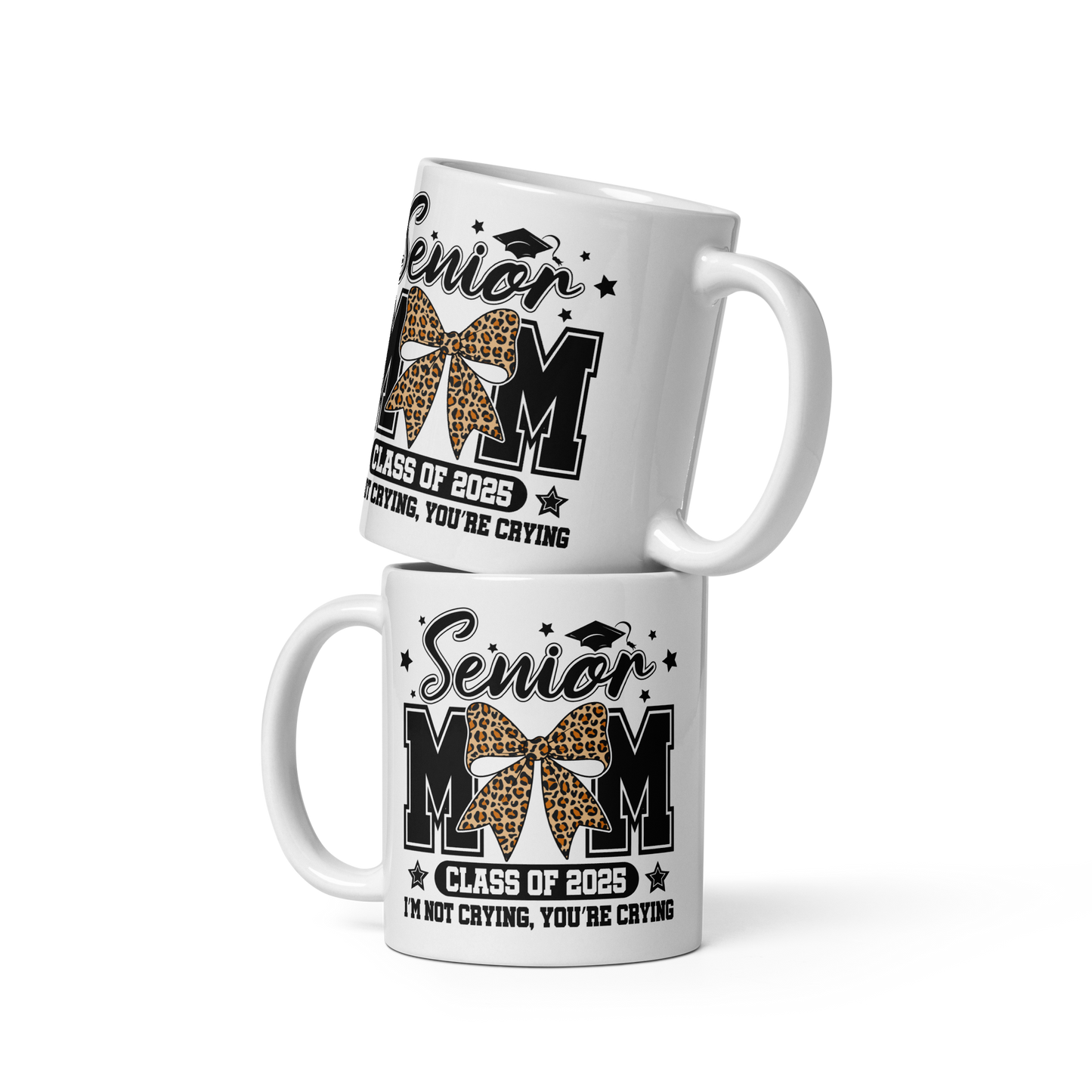 2025 Graduation Mom Mug- Coffee Cup, Mothers Day White glossy mug