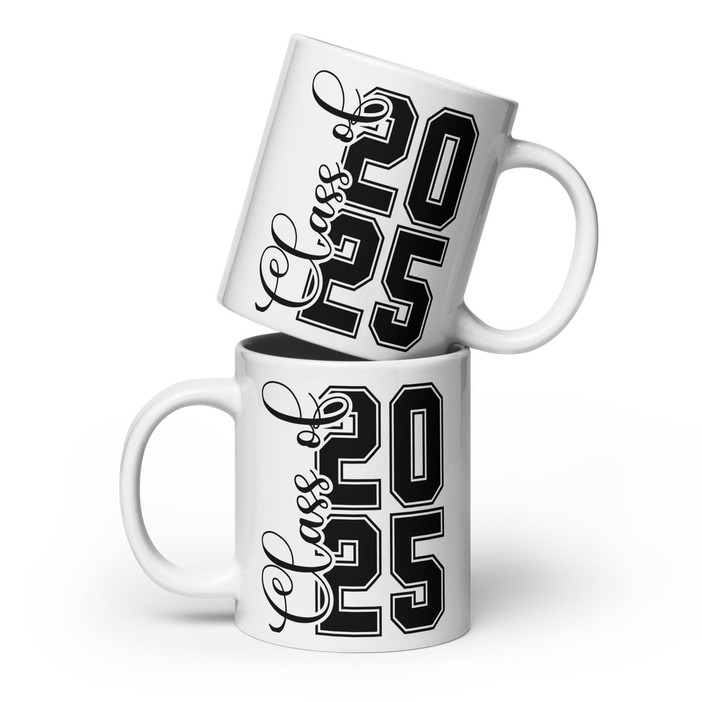 Class of 2025 Coffee Cup- Graduation Present, Mothers Days, Celebration White glossy mug
